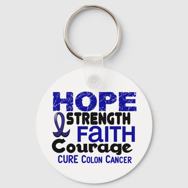 Colon Cancer HOPE 3 Nyckelring (Framsida)