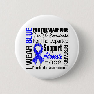Colon Cancer I Bära Blue TRIBUTE Knapp