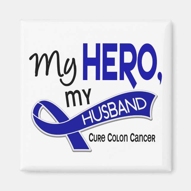 Colon Cancer MY HERO MY MAKE 42 Magnet (Framsidan)