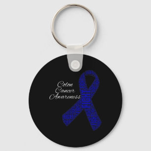 Colon Cancer Shirts Colon Cancer Awareness Ribbon Nyckelring