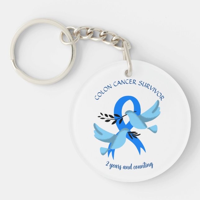 Colon Cancer Survivor 2 år Gift Personalize (Framsidan)