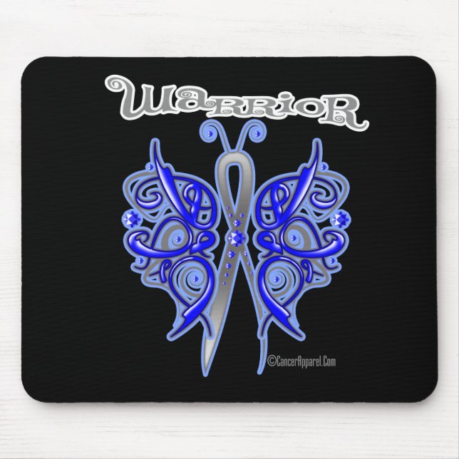 Colon Cancer Warrior Celtic Butterfly Musmatta (Framsidan)