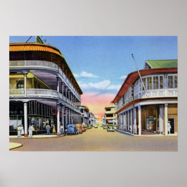 Colon Panama Front Street Poster (Framsidan)