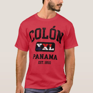 Colon Panama XXL Atletisk design T Shirt