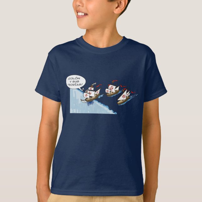 Colon y sus teorias t shirt (Framsida)