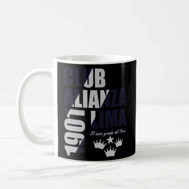 Colonia D Aliancistas Usa Alianza Lima Peru Soccer Kaffemugg (Vänster)