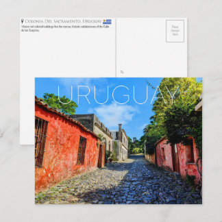 Colonia del Sacramento, Uruguay Resebrevkort Vykort