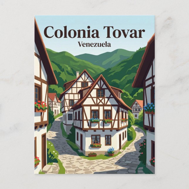 Colonia Tovar Venezuela Vykort (Framsida)