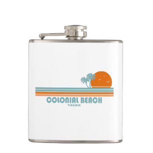 Colonial Beach Virginia Sol Handflatan Träd Fickplunta
