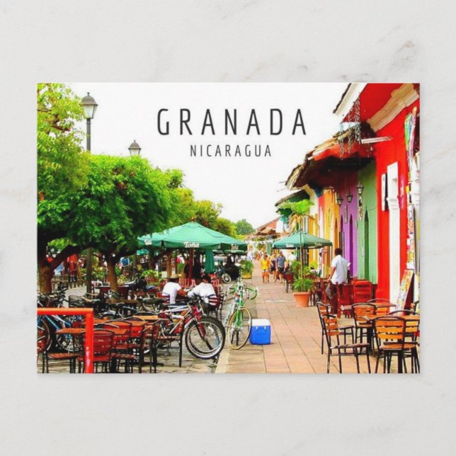 Colonial City of Granada Nicaragua Postcard Vykort (Framsida)