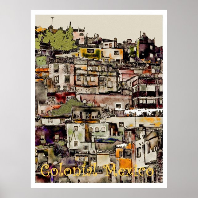 Colonial Mexico-Hilltown, poster (Framsidan)