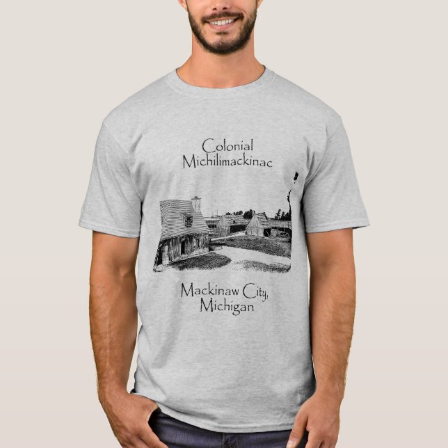 Colonial Michilimackinac-tröja T Shirt (Framsida)