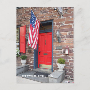 Colonial stil house in Gettysburg Pennsylvania Vykort