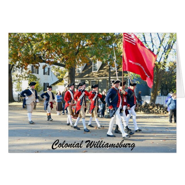 Colonial Williamsburg Hälsningskort (Framsidan Horizontal)