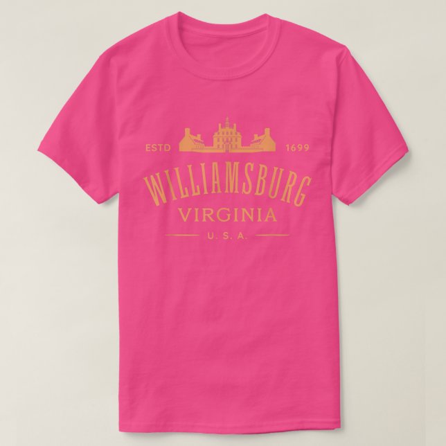 Colonial Williamsburg VA Design Williamsburg Virgi T Shirt (Design framsida)