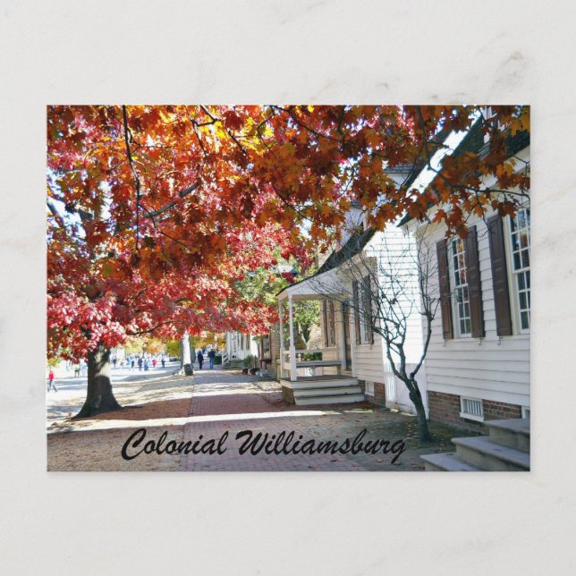 Colonial Williamsburg Vykort (Framsida)