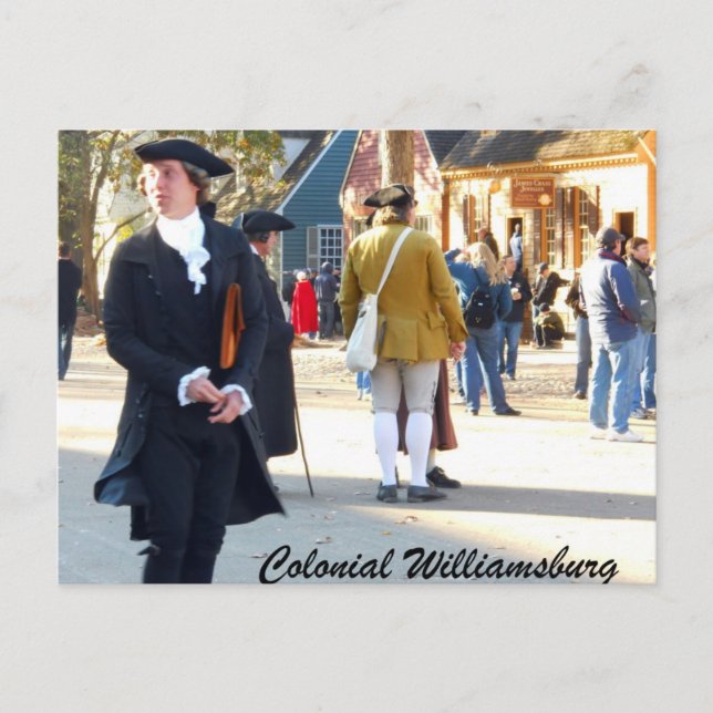Colonial Williamsburg Vykort (Framsida)