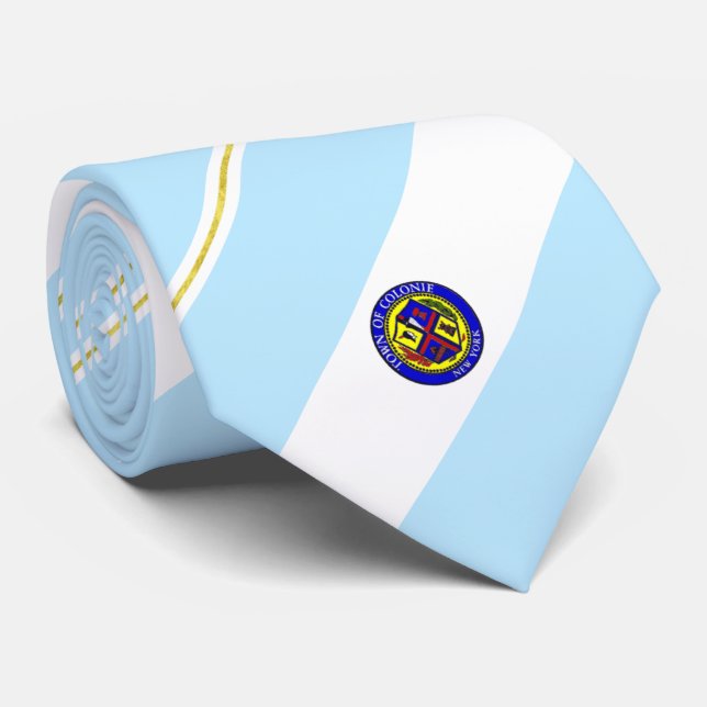 Colonie (New York) City flagga Neck Tie Slips (Rullad)