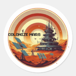 COLONIZE MARS RUNT KLISTERMÄRKE