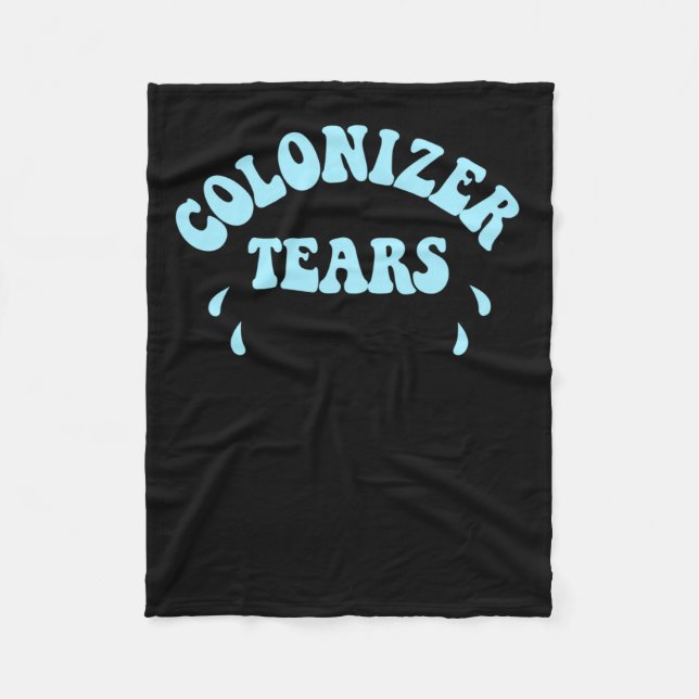 Colonizer Tårar Fontän Drink Stickers och Merch Fleecefilt (Framsidan)