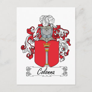 Colonna Family Crest Vykort