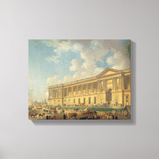 Colonnad av Louvre. c.1770 Canvastryck (Framsida)