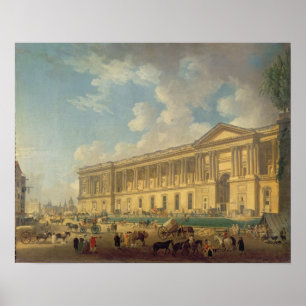 Colonnad av Louvre. c.1770 Poster