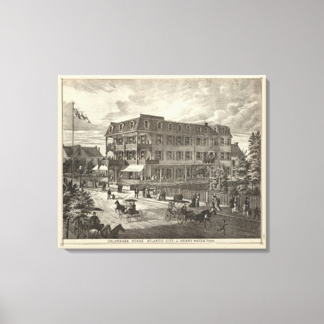 Colonnad House, Atlantic City Canvastryck (Framsida)
