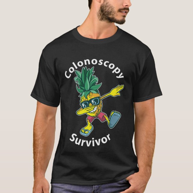 Colonos Survivor   Dabbing Pineapple Patient T Shirt (Framsida)