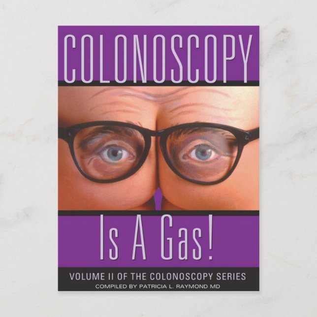 Colonoscopy är en gas! vykort (Framsida)