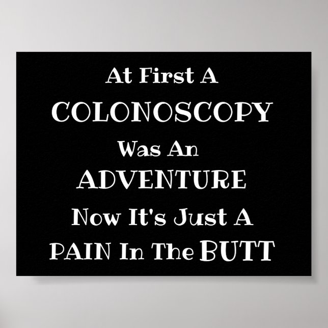 Colonoscopy Äventyr Poster (Framsidan)