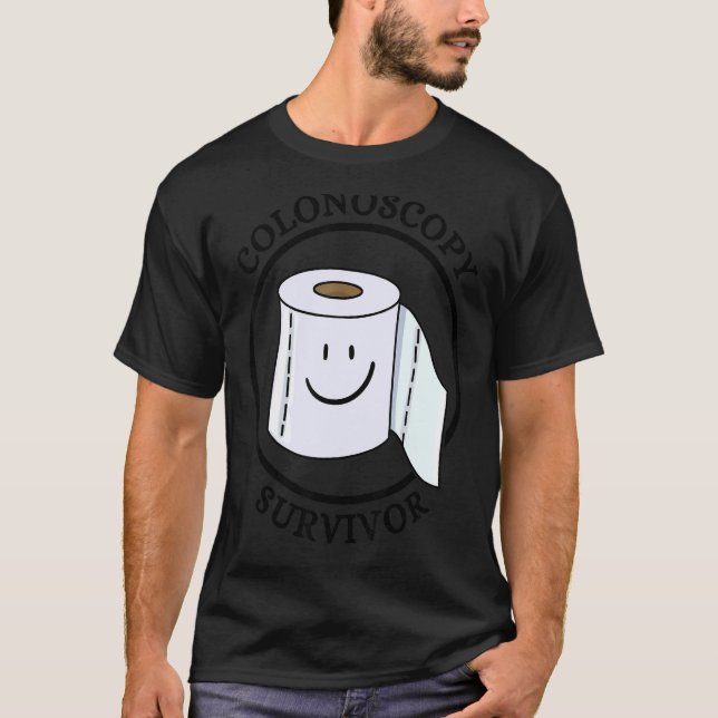 Colonoscopy Survivor jag Överlevt min Colonoscopy T Shirt (Framsida)