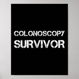 Colonoscopylevivor för medvetenhet om Colon Cancer Poster