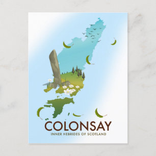 Colonsay Inner Hebrides of Scotland-reseaffisch Vykort