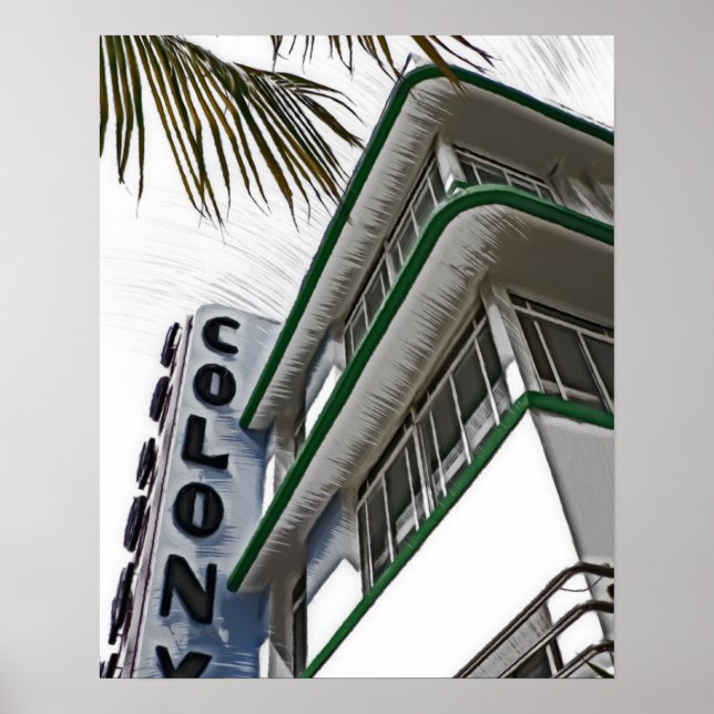 Colony Hotel, Miami, FL Poster (Framsidan)