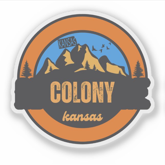 Colony, Kansas Klistermärken (Framsida)