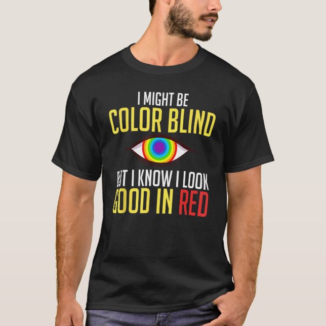 Color Blind Test  Glasses Visions T Shirt (Framsida)