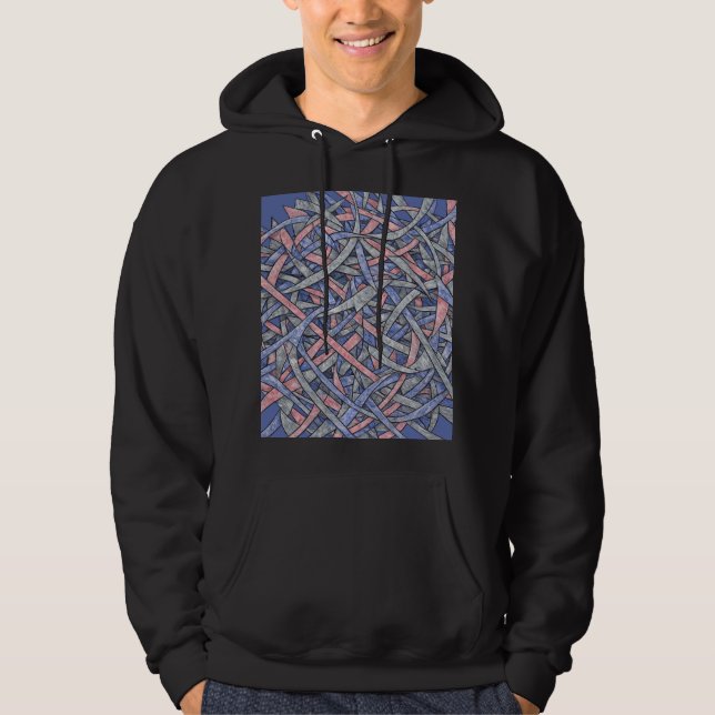 Color Burst Expressionist Hoodie (Framsida)