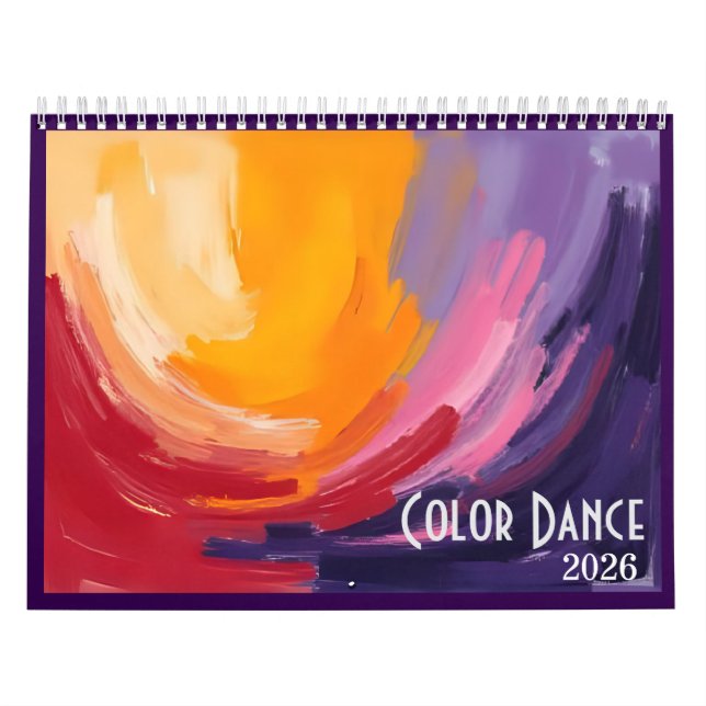 Color Dance 2026 Abstract Art Calendar Kalender (Omslag)