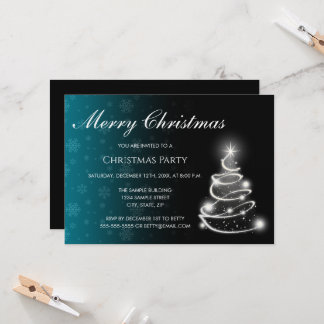 Color Fade Christmas Invitation Inbjudningar