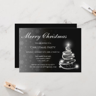 Color Fade Christmas Invitation Inbjudningar