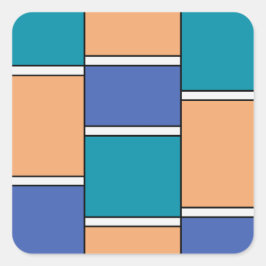 Color Harmony Fyrkantigt Klistermärke