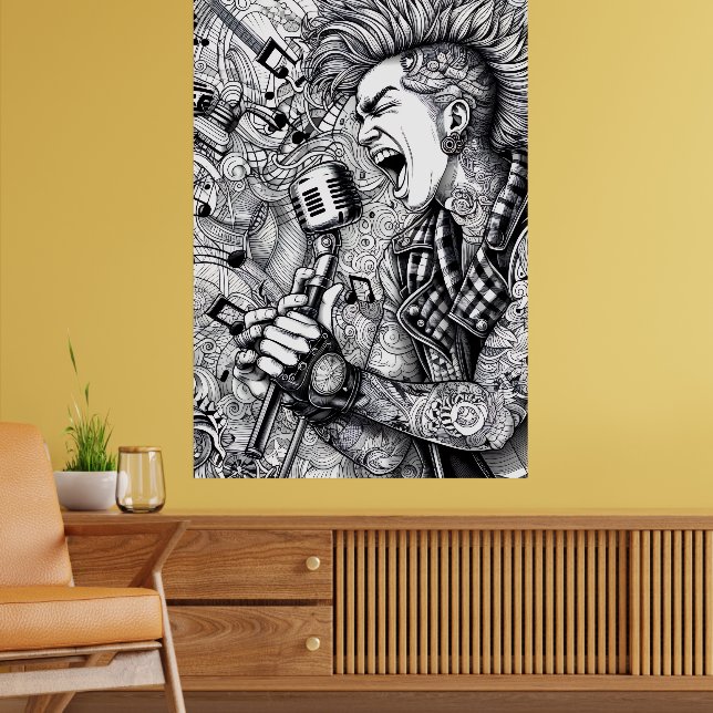 COLOR IT YOURSELF! Adult Coloring Book Poster (Vardagsrum 2)