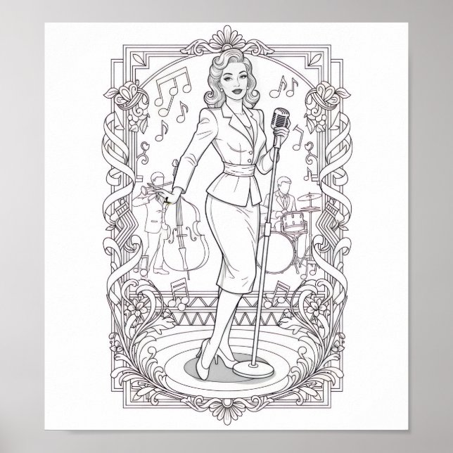 COLOR IT YOURSELF! Adult Coloring Book Poster (Framsidan)