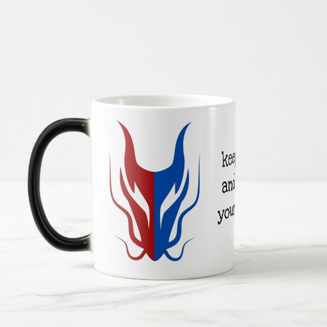 Color Mystical Dragoon Fantasy Magisk Mugg (Vänster)