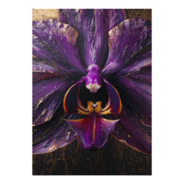 Color Paint Slowly Filling Beautiful Floral Petals Fototryck