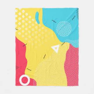 Color splash abstract cartoon background or childr fleecefilt
