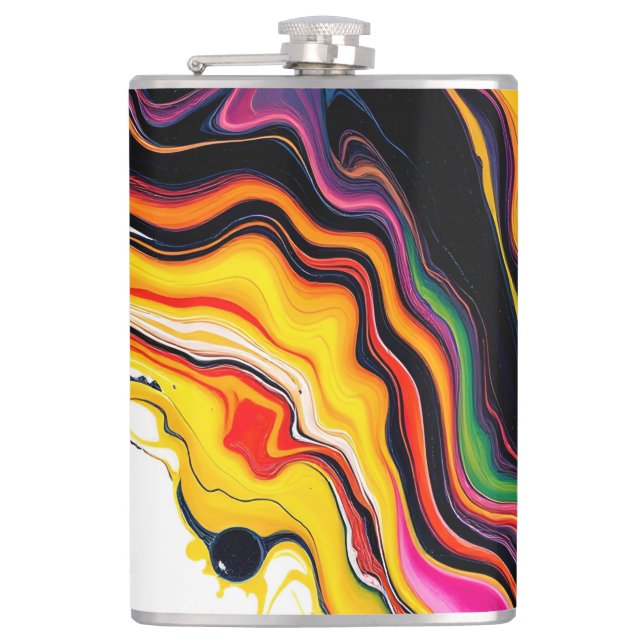 Color Splash Swirl – Vibrant Abstract Drip Art Fickplunta (Framsidan)