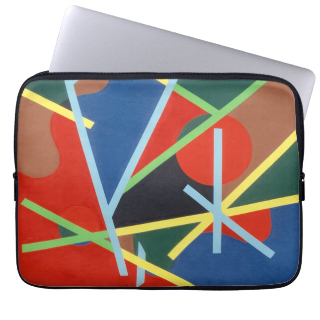 Color Stick Pattern Laptop Sleeve (Framsidan)