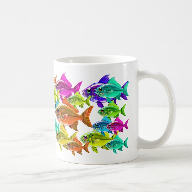 Color Swirl Fish Kaffemugg (Höger)